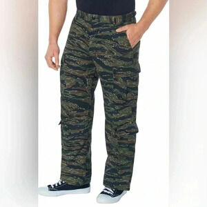 ROTHCO Vintage  Paratrooper Fatigues Tiger Stripe Camo Tactical Pants Size XXL